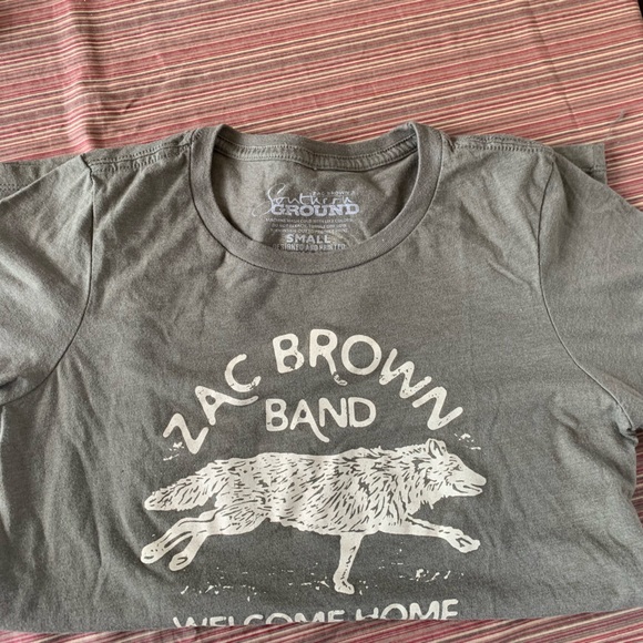 ZAC BROWN BAND WELCOME HOME 2017 TOUR SIZE SMALL green - Picture 1 of 10